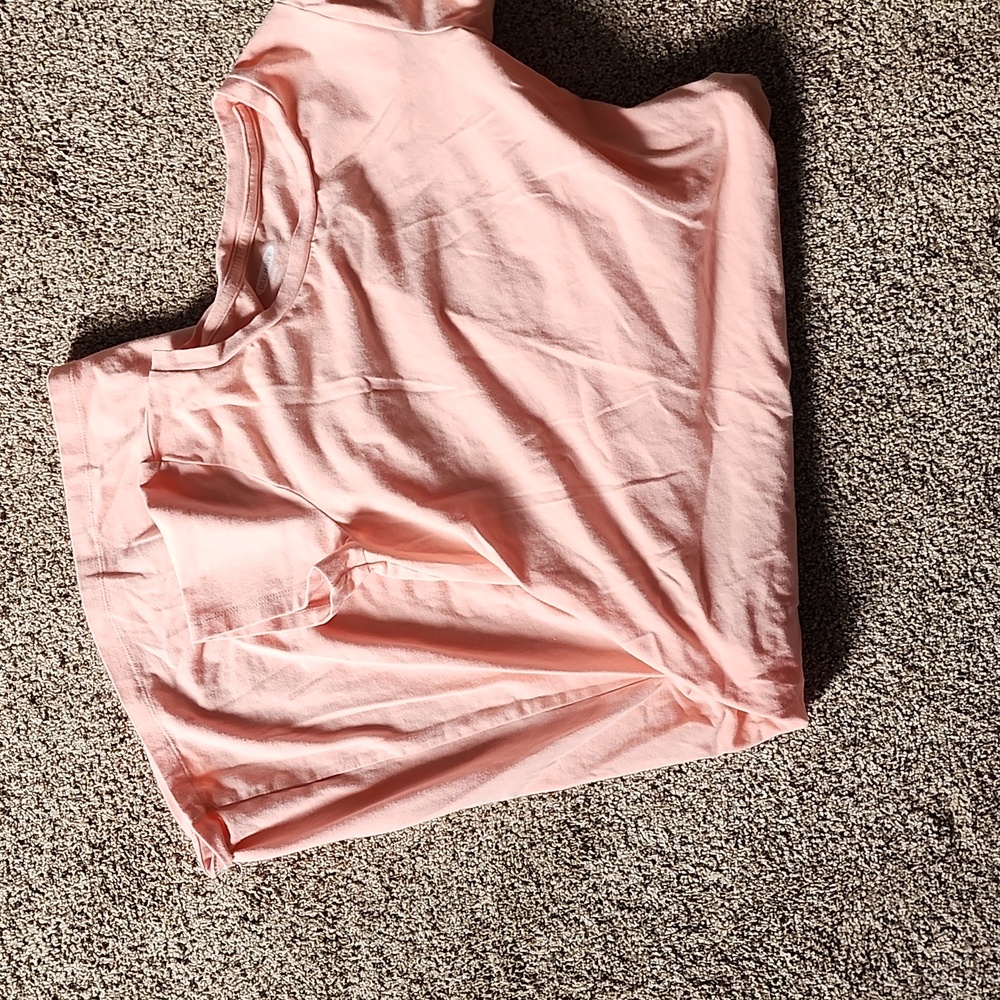 Old Navy Coral Short Sleeve Maternity Dress